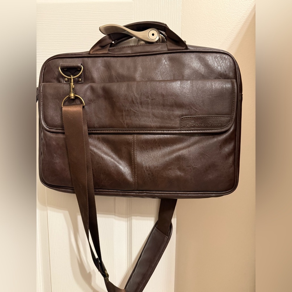 Eddie Bauer vintage Brown Leather Men's briefcase